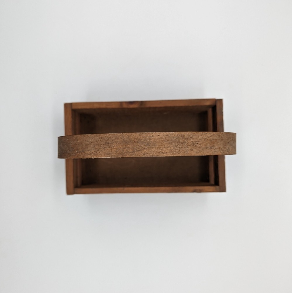 Wooden egg basket-fresh eggs -small 4x8"