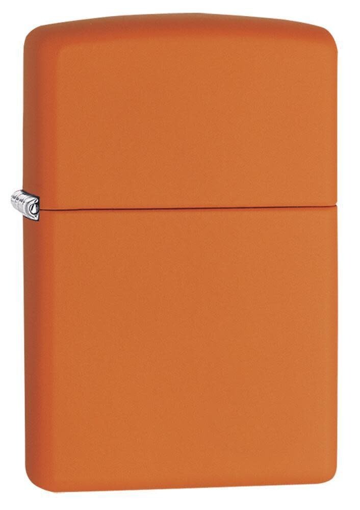 Zippo 231, Classic Orange Matte Finish Lighter, Full Size