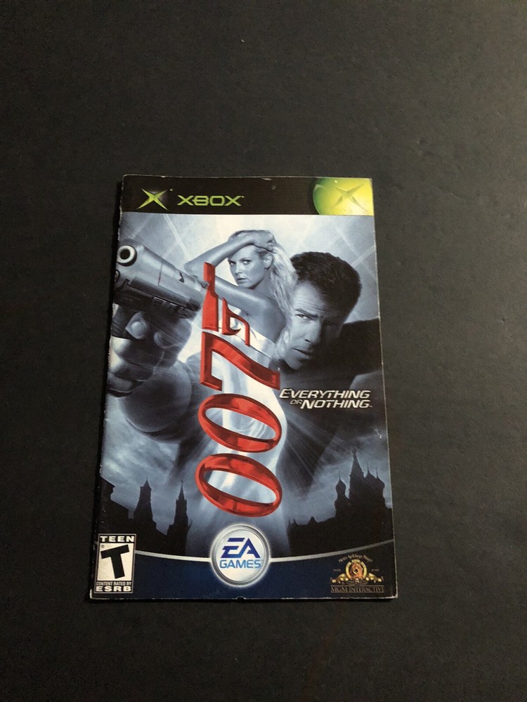 007 everything or nothing xbox Manual Only