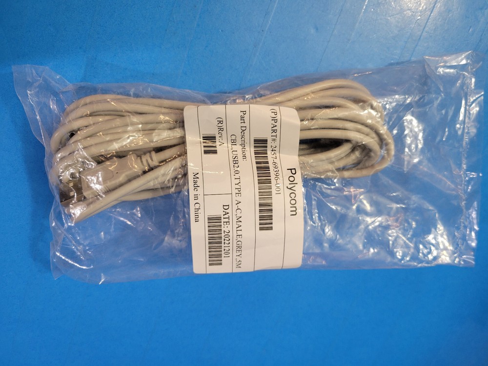 POLYCOM CBL,USB 2.0,TYPE A-C,MALE,GREY,5M