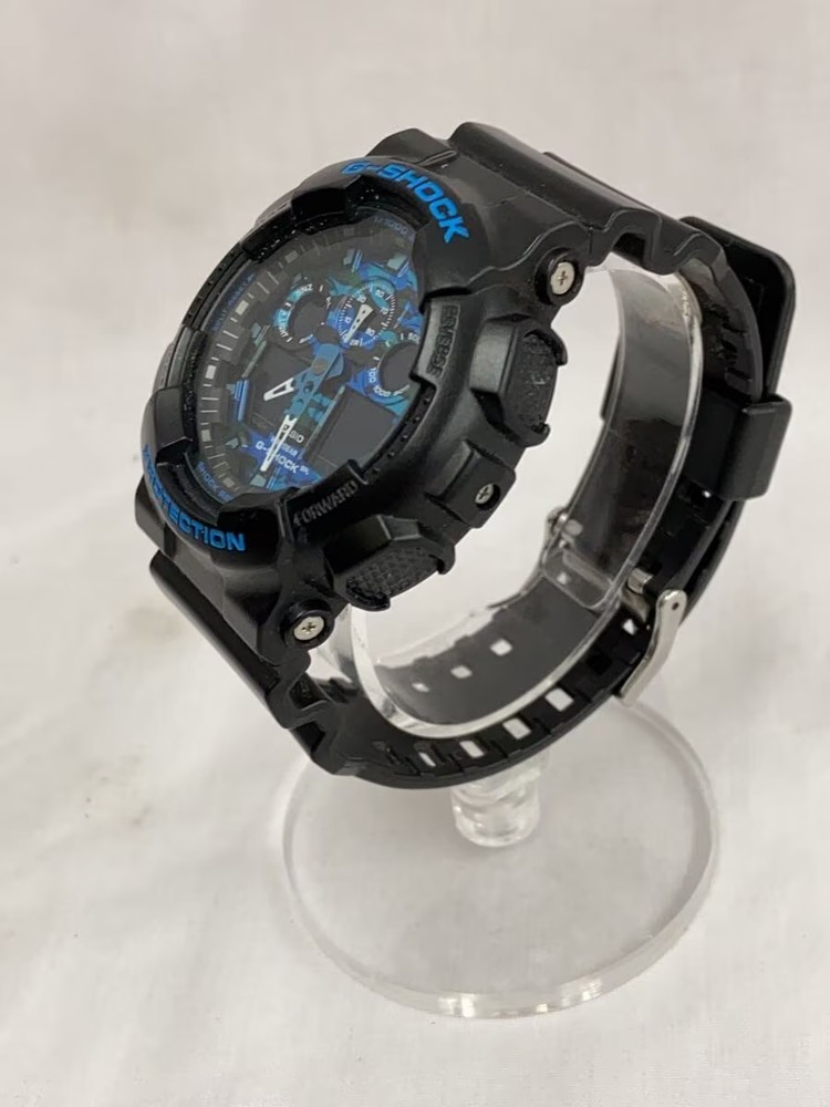 CASIO Quartz Watch G SHOCK Digital Analog Rubber BLK BLK