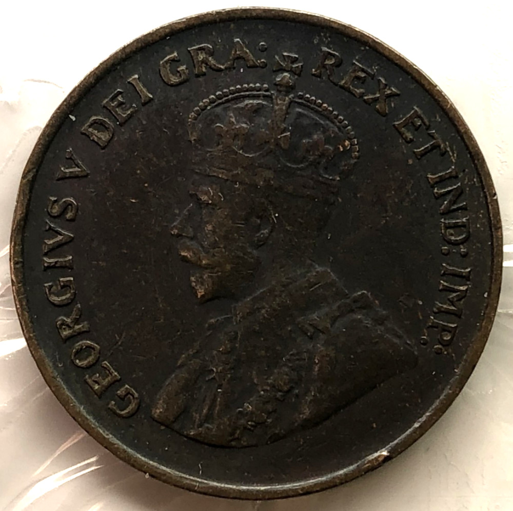 1927 Canada One Cent/Penny - Small Cent