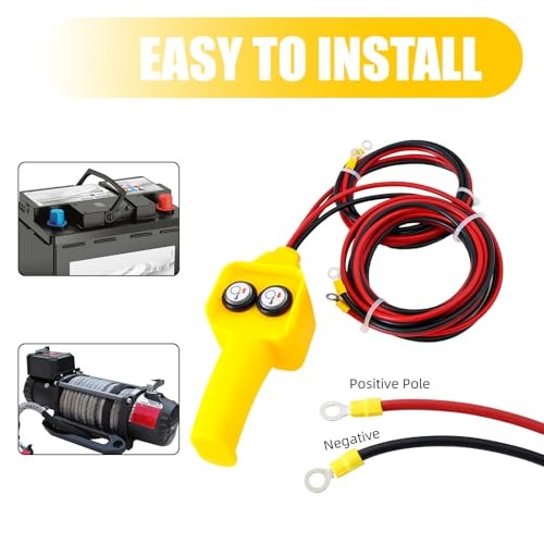 Winch Hand Control Assembly, Winch Remote, Winch Controller, 12V Electric