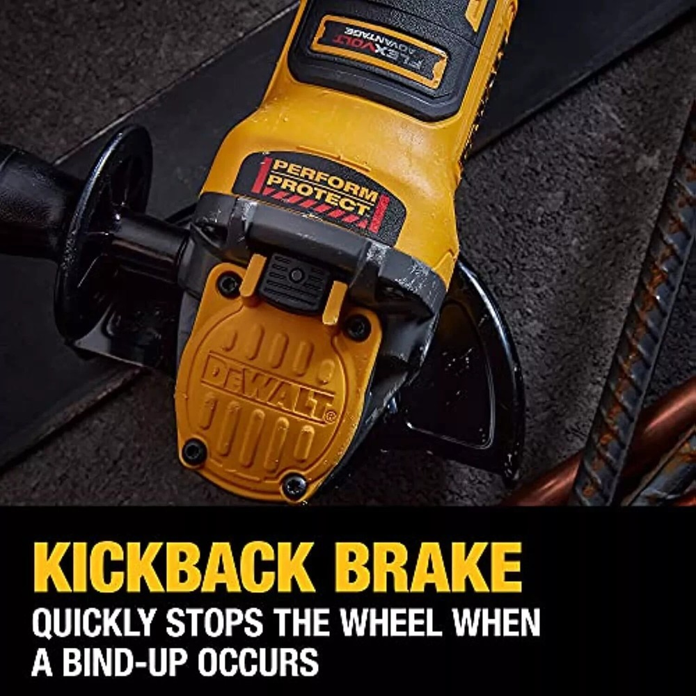 DEWALT FLEXVOLT ADVANTAGE 20V MAX* Angle Grinder, 4.5" - 5", Tool Only (DCG416B)