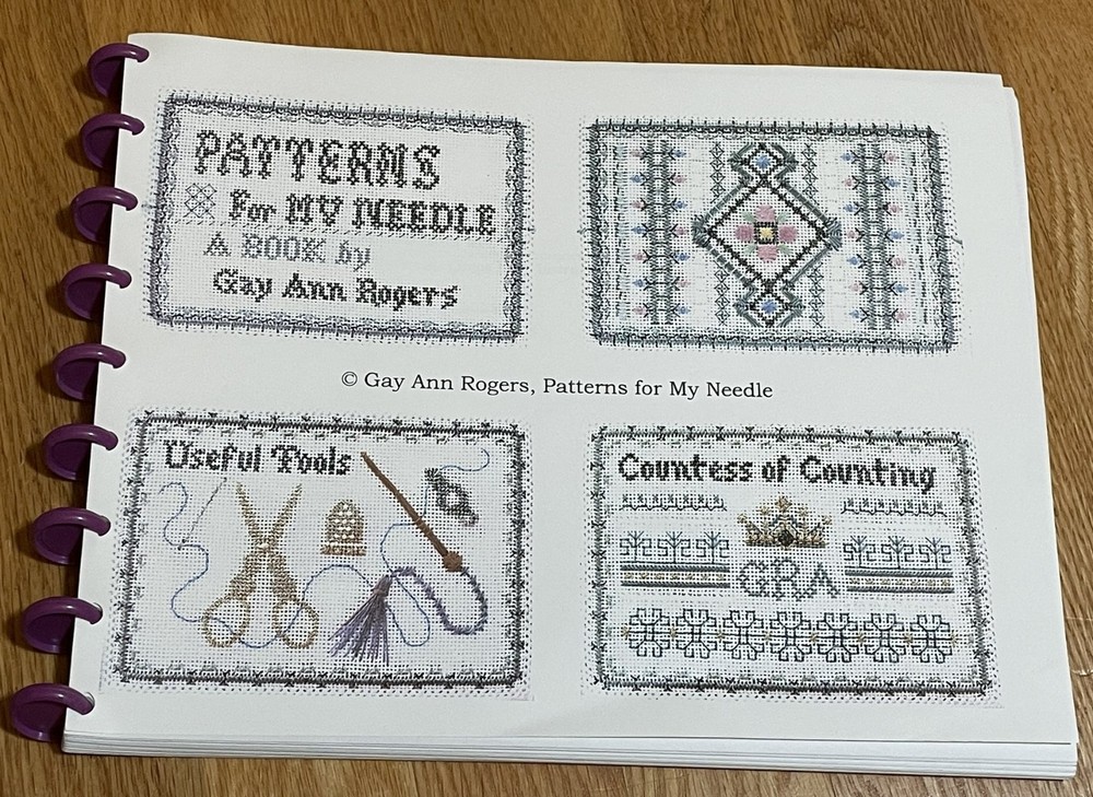 Gay Ann Rogers Patterns for my Needle needlepoint pattern with some threads