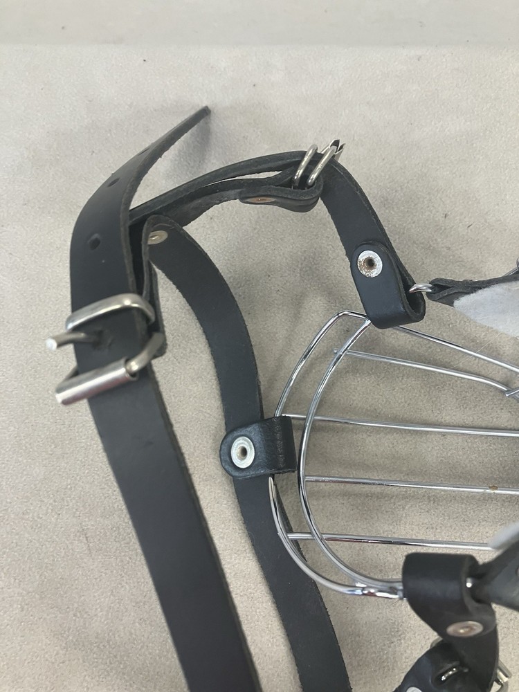 wire basket dog muzzle designed for pet safety