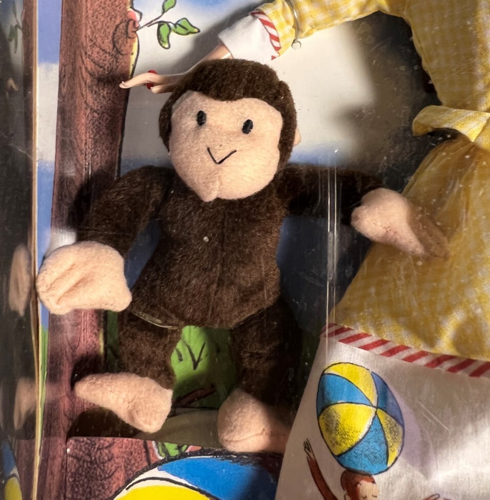 Barbie and Curious George NRFB 2000