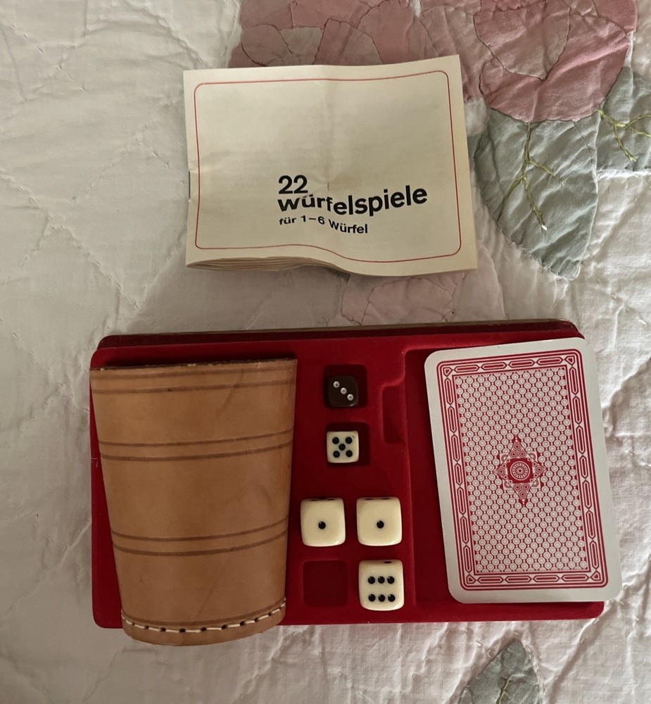 German Dice Game – German instructions RARE FIND