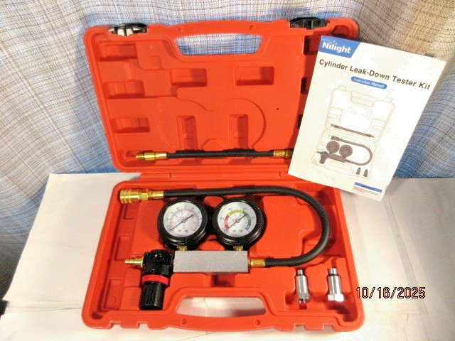 Nilight 5 pcs Cylinder Leak Down Tester Kit, new open box