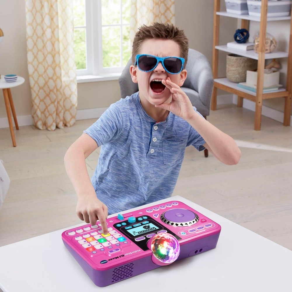 Interactive Kidi Star DJ Mixer for Ages 5+ - Bluetooth & Custom Effects Included
