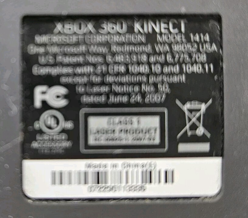 Microsoft Kinect Sensor Bar for Xbox 360 1414 - SENSOR BAR ONLY