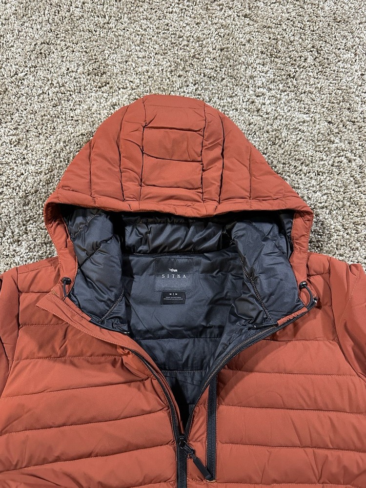 Sitka Mens M Rover Cold Weather Down Jacket - Red Fox