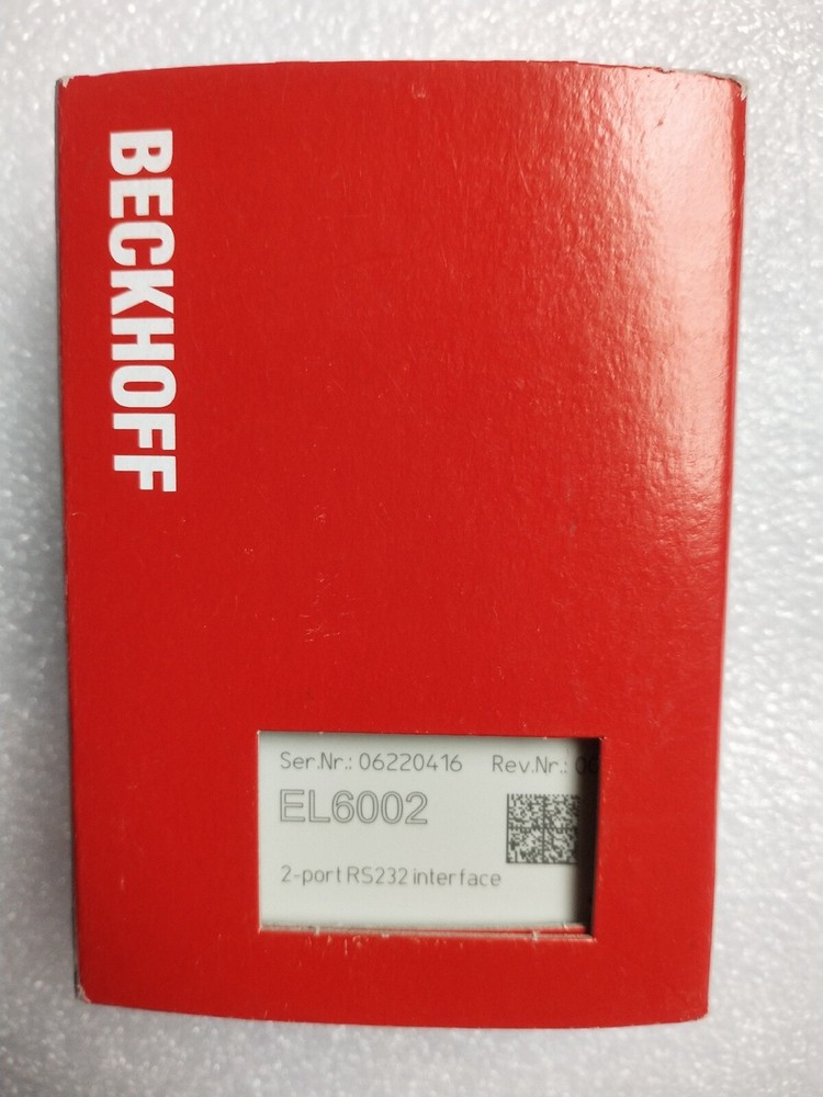 NEW BECKHOFF EL6002 PLC Communication moudle EtherCAT 2 Port RS232 Interface