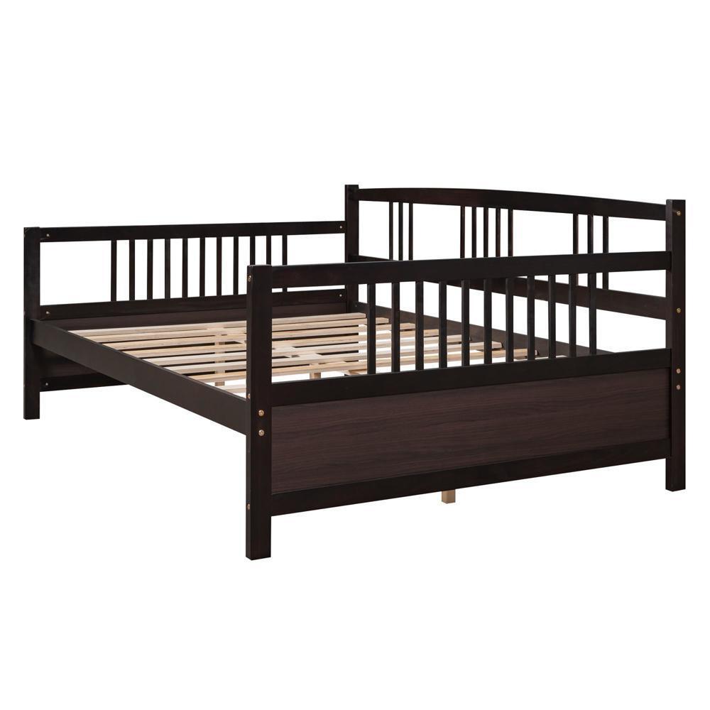 Full Size Daybed with Support Legs Espresso