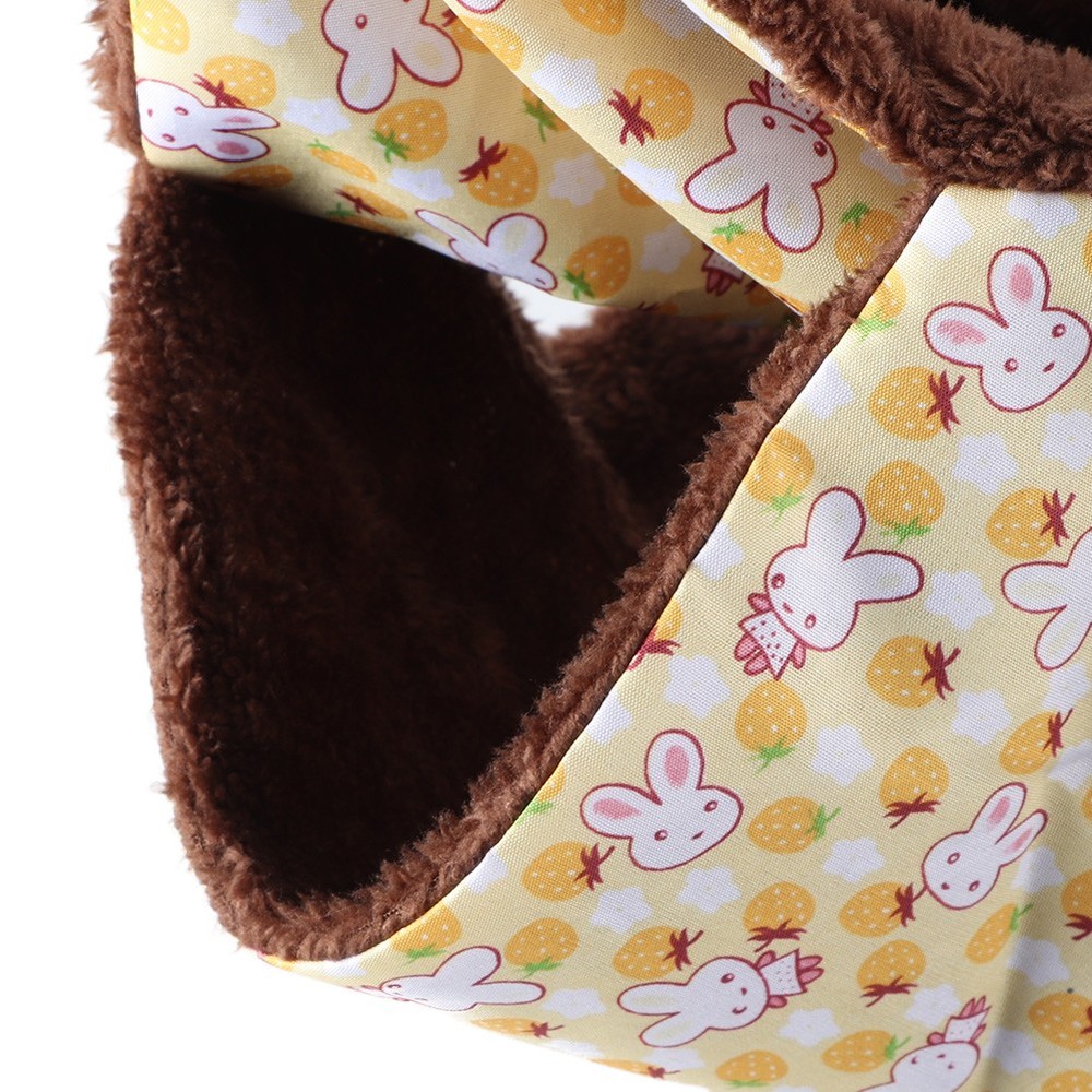 Yellow Rabbit Double Layer Interlayer Warm Hammock Hanging Bed House Sleeping