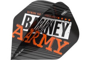Target Barney Army Black Dart Flights