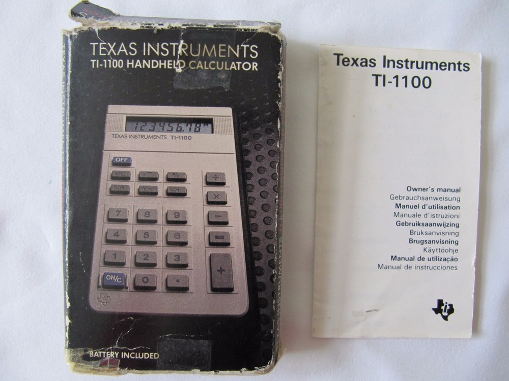 Texas Instruments TI-1100 Handheld Calculator