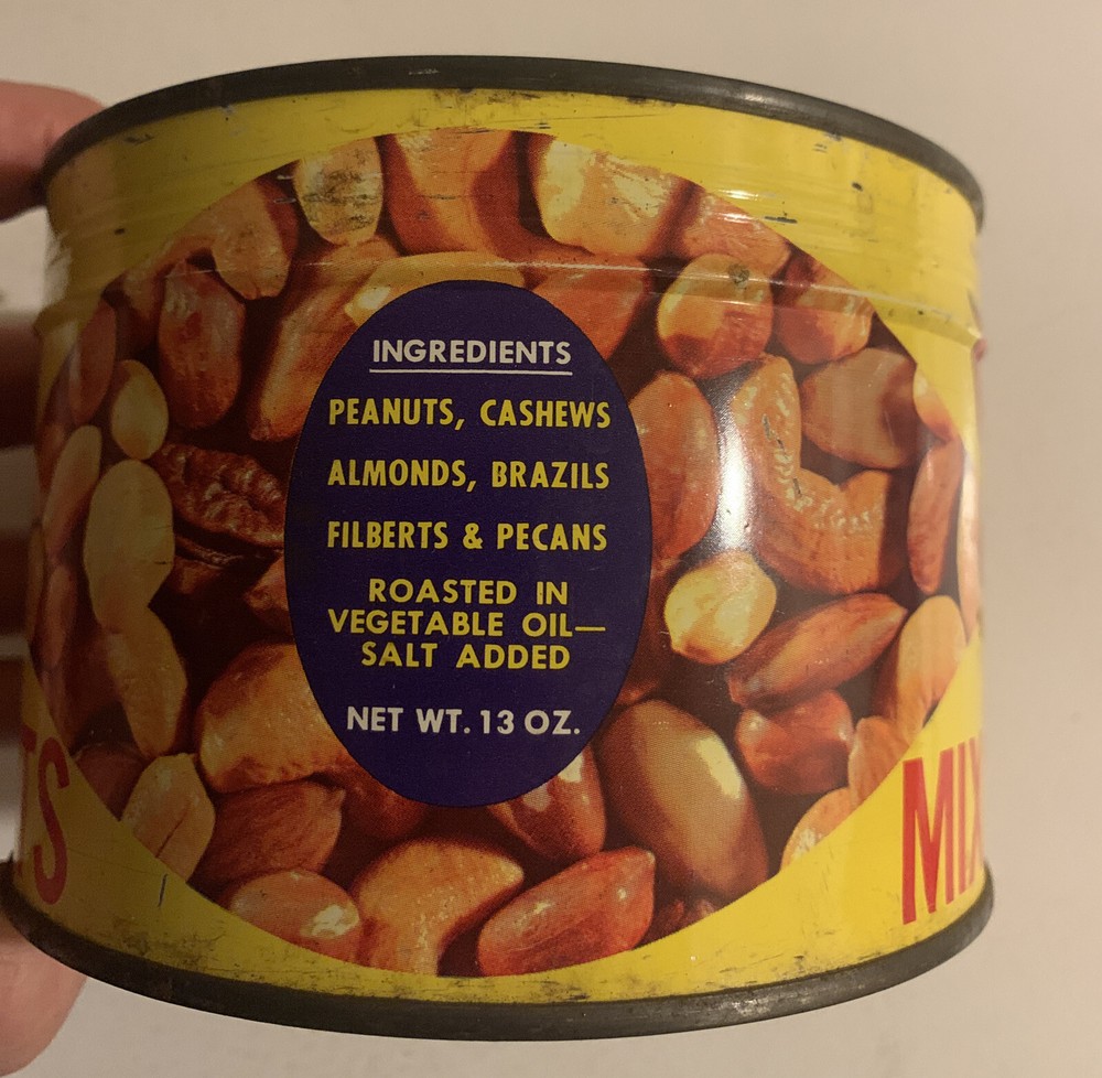 Vintage Champ Mixed Nuts Key Tin Unopened NOS Full Sealed