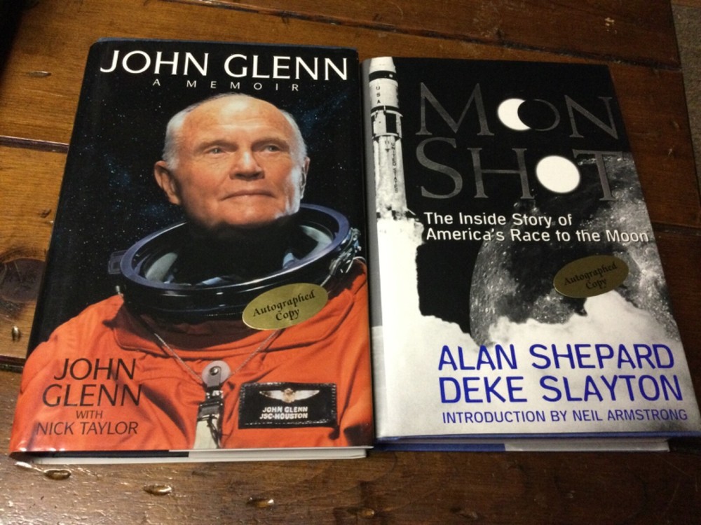 ** SIGNED ** The Right Stuff Astronaut's JOHN GLENN and ALAN SHEPHARD **