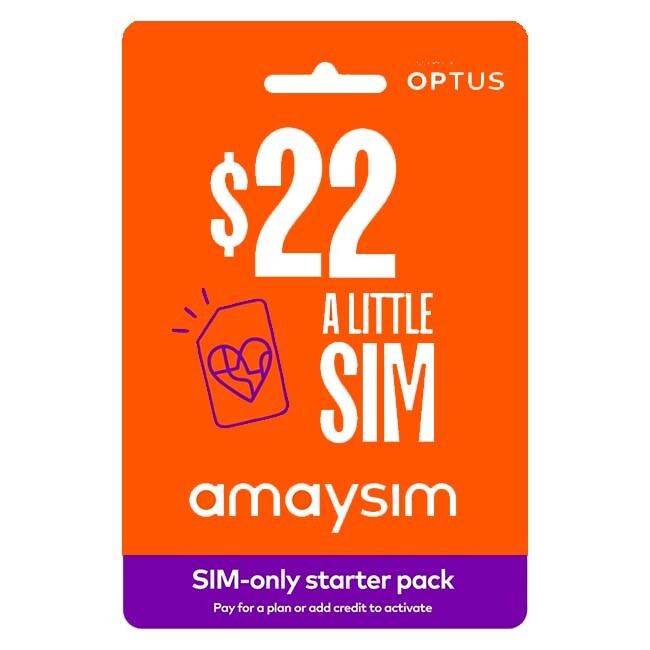 Amaysim $22 Starter Pack PrePaid SIM Card