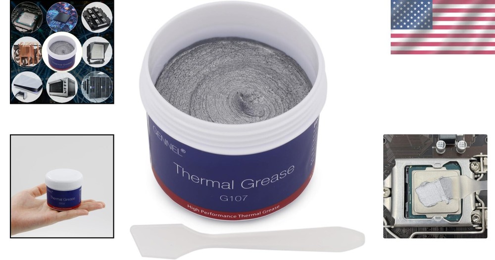 High Performance Silicone Thermal Paste 100g - Effective Cooling for CPUs & GPUs
