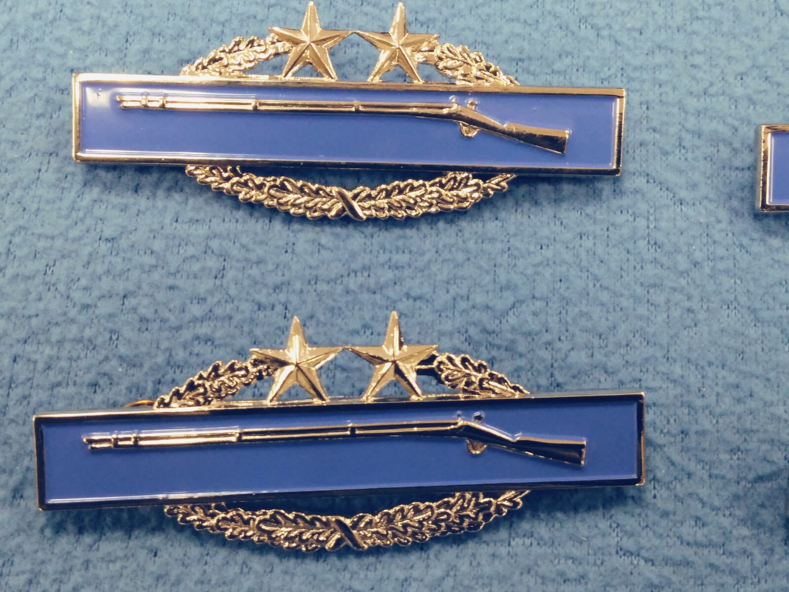 LOT OF 10 - ARMY COMBAT INFANTRY BADGE CIB 3RD AWARD LARGE PINS - 3 INCHES