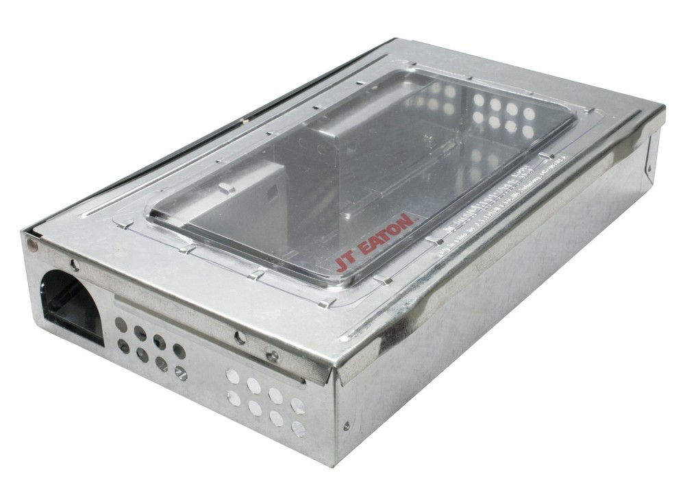 Tin Cat Style Multiple Catch Mouse Trap Clear Lid Humane Mouse Trap ( 12 Pack )