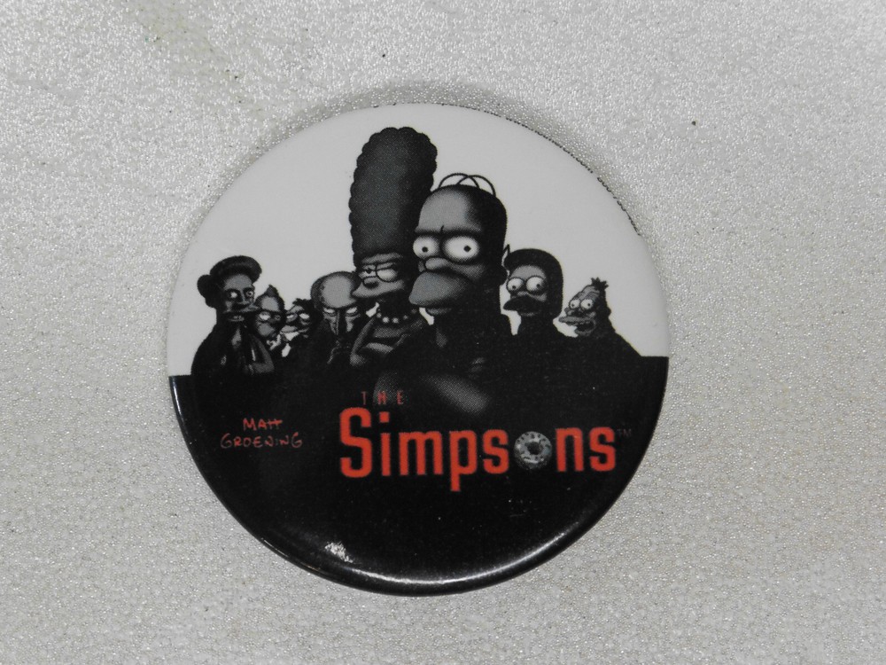 The Simpsons Sopranos Pinback Button SUPER RARE