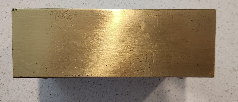 Vintage Solid Brass Planter Box By Planter Inc.