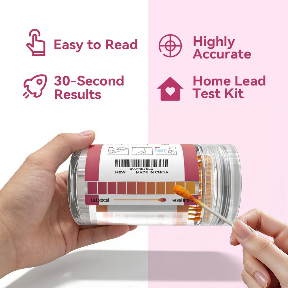 Lead Test Swabs Kit 30 Pack Rapid Paint Metal Surface Detection Home Use