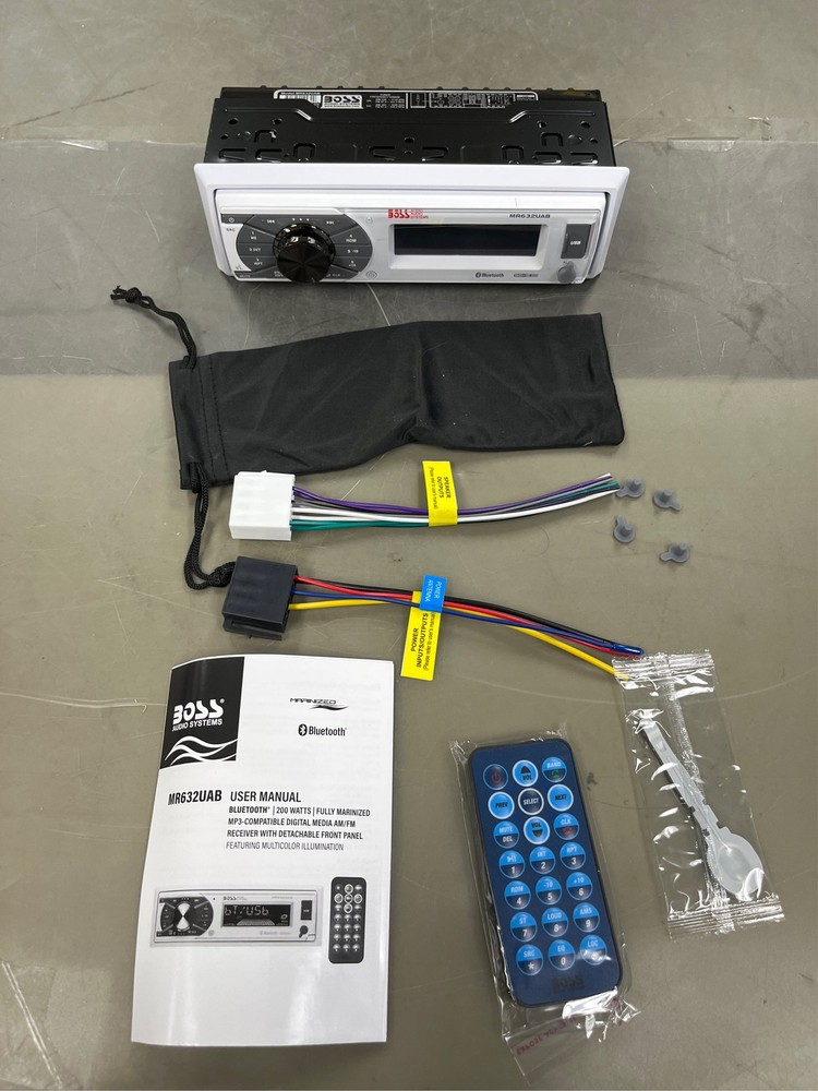 BOSS Audio High Tech Advanced Bluetooth Compatible Single DIN Marine Vehicle E 1