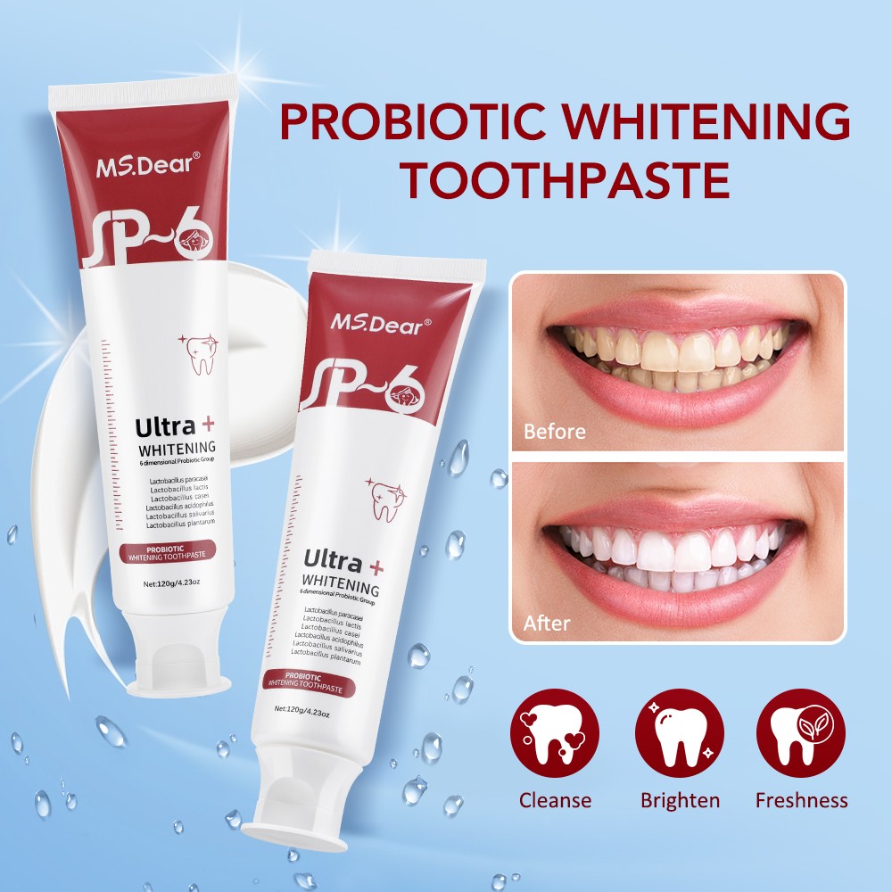 3Pcs Probiotic SP-6 Toothpaste, Super Bright White Toothpaste, Oral Clean Hot
