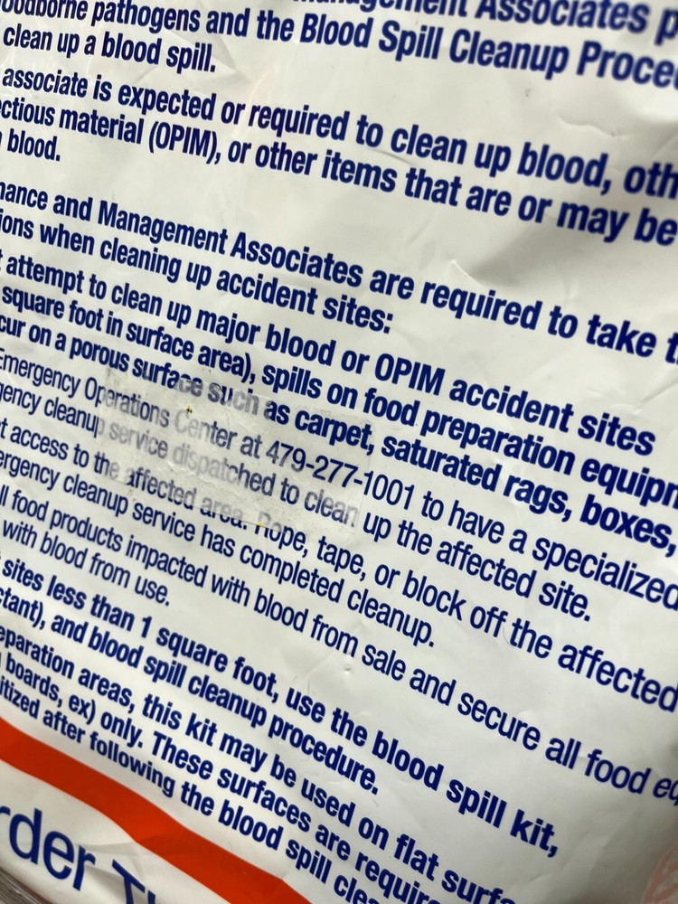 2pk Blood Spill Kit for Workplace Maintenance