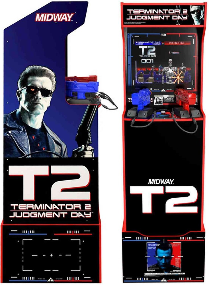 Arcade 1 up Terminator 2 midway Decals