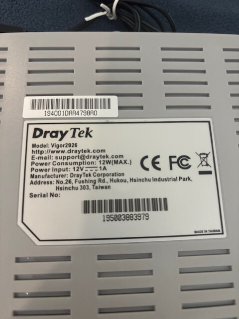 DrayTek Vigor 2926 Dual WAN Router - Used