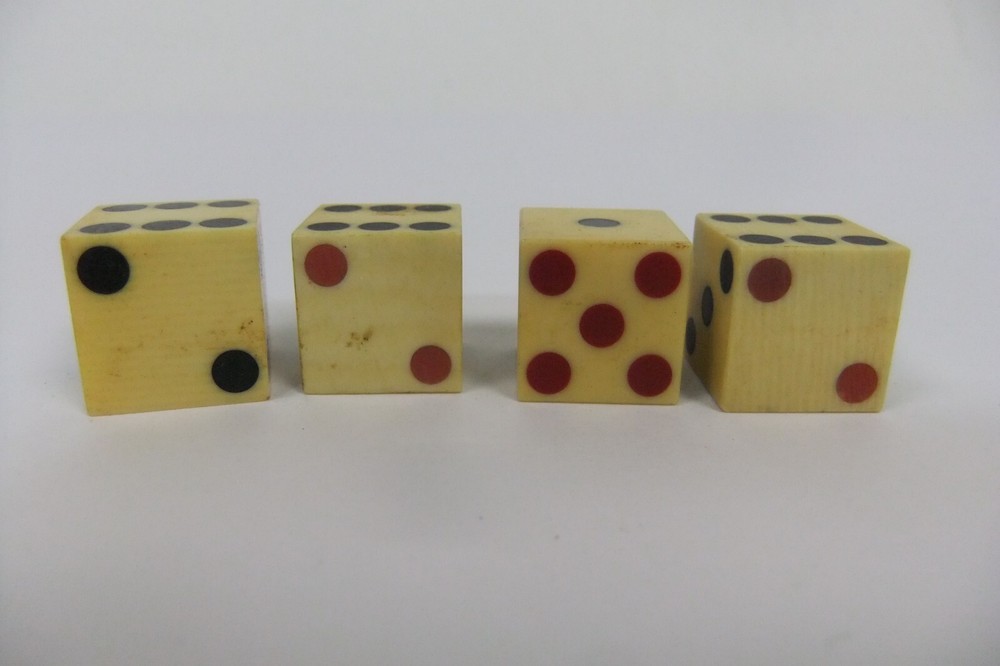 Grained Celluloid Cheaters Illegal Casino Dice