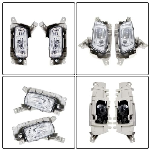 2-Pack Front Fog Light Assembly Driver and Passenger Side Replacement for So