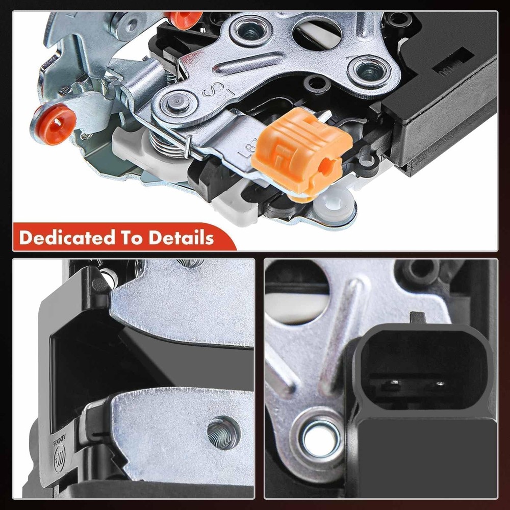 A-Premium Front Door Lock Actuator Driver Side Left Side, Black