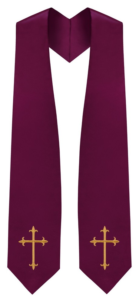 Maroon Traditional Choir Stole