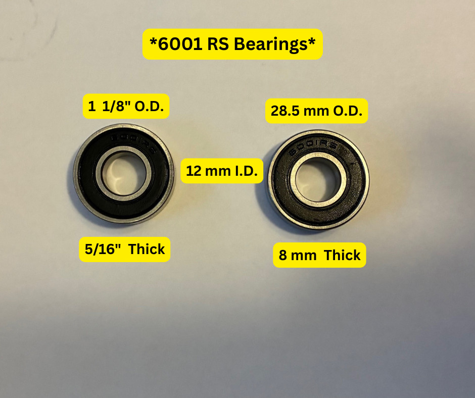 Sealed (RS) Bearings
