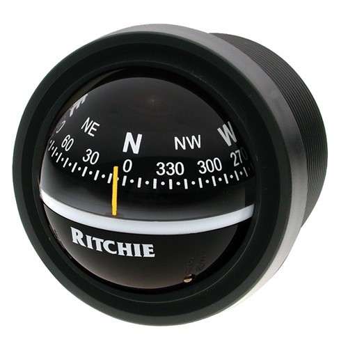 Ritchie Compass, Dash Mount, 2.75" Dial, Black. V-57.2