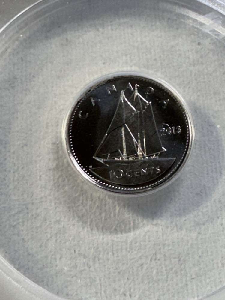 2013 Canada 10 Cents Graded MS 67 by ANACS