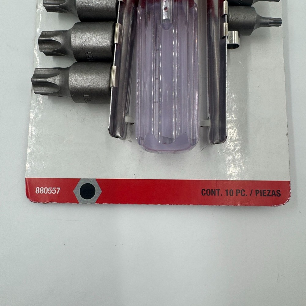 Surebilt 9 Piece Star Bit Socket Set With Handle & Various Sizes *READ*