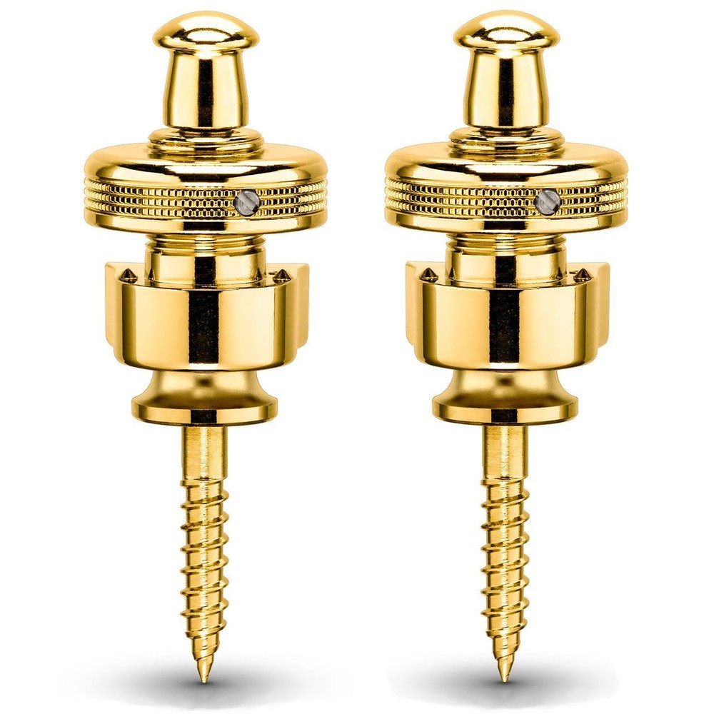 Schaller S-Locks Guitar Strap Lock System, Gold