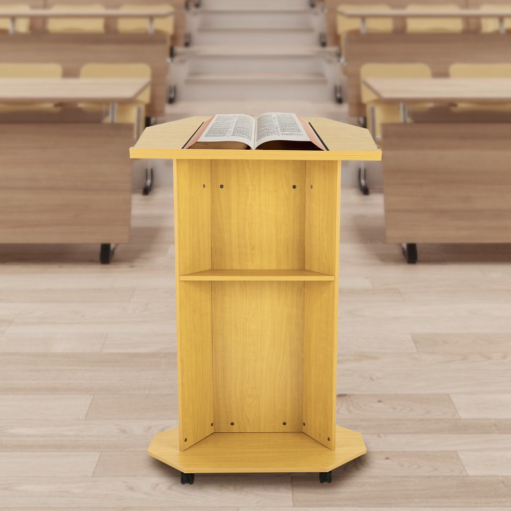 Movable Desk Conference Presentation Stand Presentation Standing for Classroom