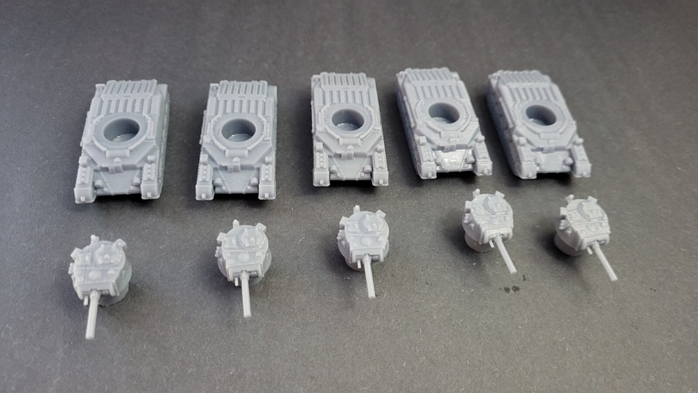 N Scale British Matilda Tank Platoon X5 1/160th