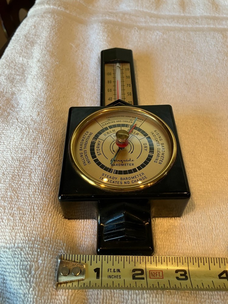 Vintage Airguide Barometer Thermometer