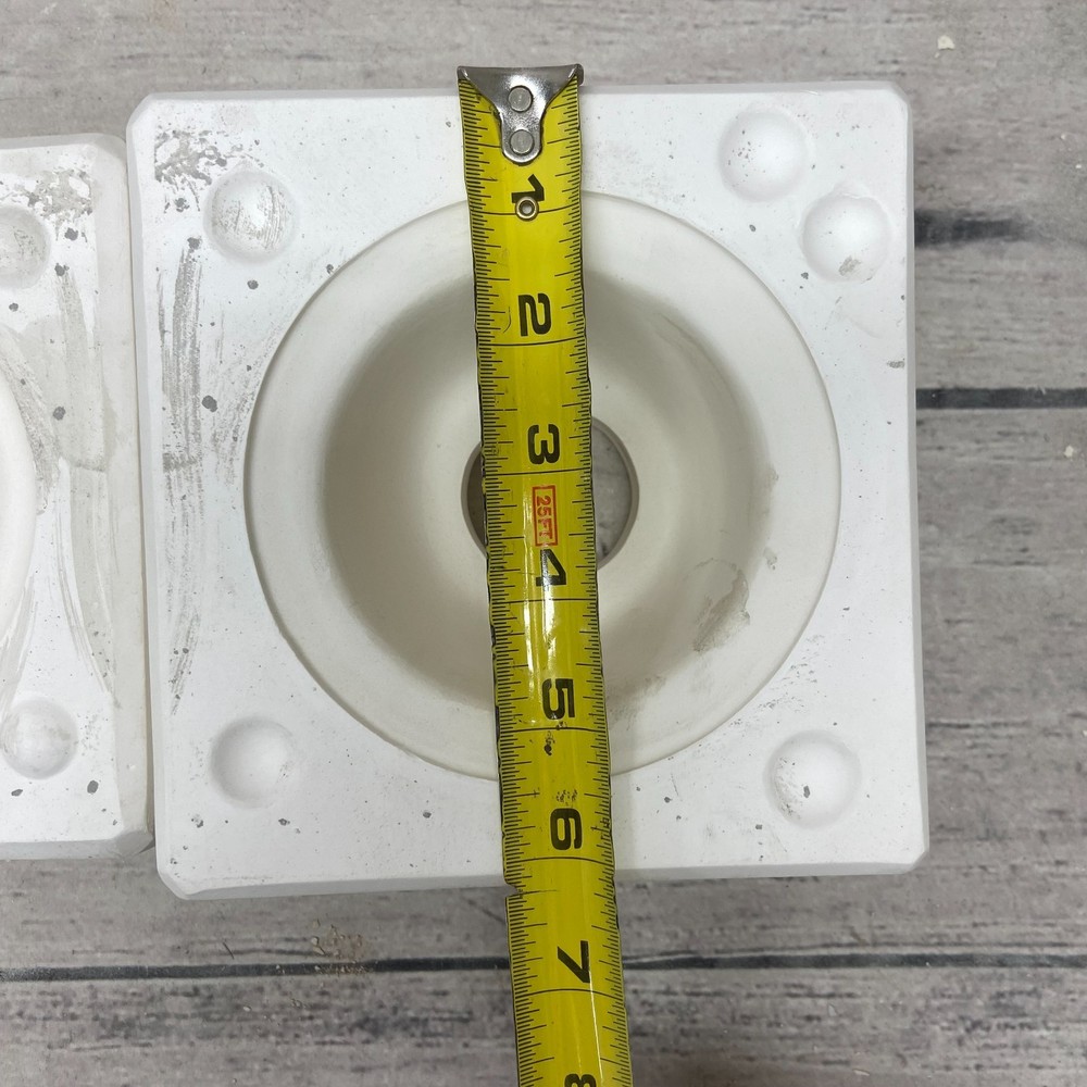 Vintage 1985 Boothe Mold Inc Ceramic Casting Mold Plain Dip Insert #1068