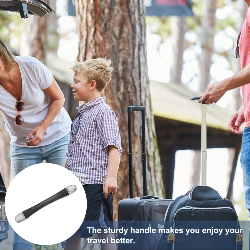 Luggage Handle 7.68" x 0.99" (L x W) Plastic Pull Handle Grip Replacement Black