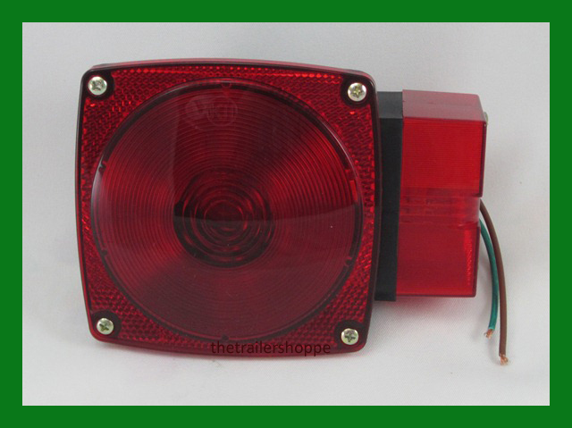 452 4" Red Lens STT Light For Trailer Stop Turn  Tail Over 80" Wide Right Side